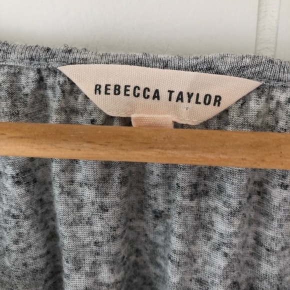 Rebecca Taylor Grey Ruffle Open Back Dress - Picture 8 of 8